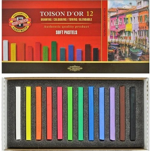 Koh-İ Noor Sanatsal Soft Pastel Boya Seti 12 Renk Of Artist´S Dry Chalks Carre 8582 12 ürün görseli 1