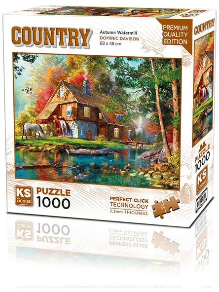 Ks Games Puzzle 1000 Parça Autumn Watermill 20816 ürün görseli 1