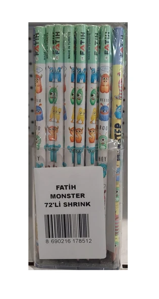 Fatih Kurşun Kalem Monster 17850 (72 Li Paket) ürün görseli 1