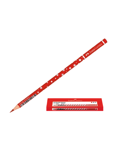 Faber-Castell Başlık Kalemi Yıldız Kırmızı 1131 450001 (12 Li Paket) ürün görseli 1