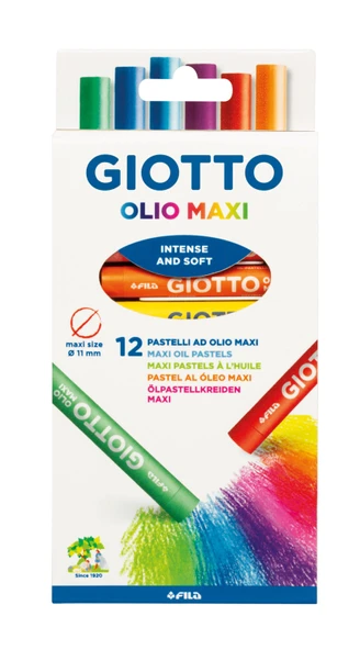 Giotto Hang Tab Box 12 Renk Oil Pastel Boya 293400 ürün görseli 1