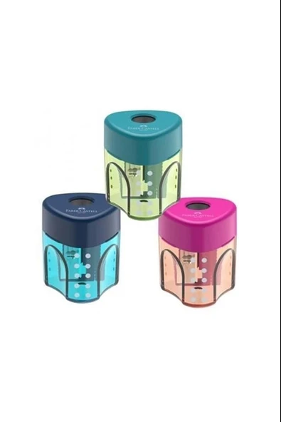 Faber-Castell Kalemtıraş Grip Auto Çift Hazneli Pastel 5140 183107 (12 Li Paket) ürün görseli 1