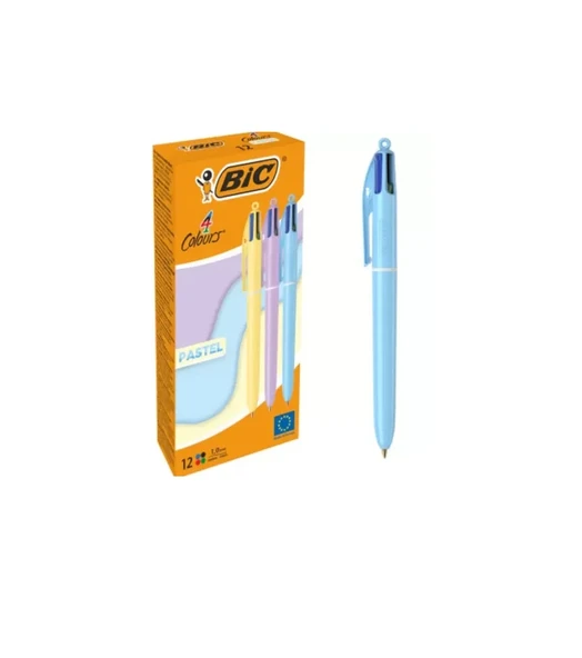 Bic Tükenmez Kalem 4 Colours Pastel 517320 (12 Li Paket) ürün görseli 1