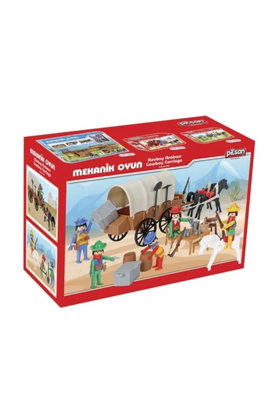 Pilsan Oyuncak Mini Mekanik Serisi: 2 Kovboy Arabası PSO-04 003 ürün görseli 1