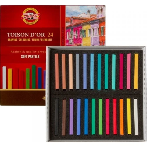 Koh-İ Noor Sanatsal Soft Pastel Boya Seti 24 Renk Of Artist´S Dry Chalks Carre 8584 24 ürün görseli 1