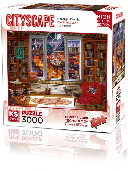Ks Games Moonlight Mischief 3000 Parça Yetişkin Puzzle ürün görseli 1