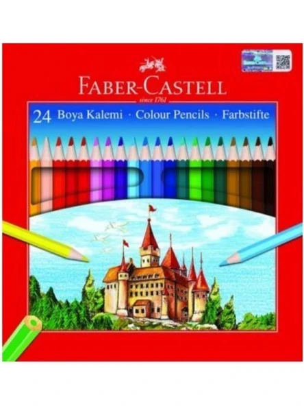 Faber-Castell Kuru Boya Kalemi Karton 24 Renk 5171 116324 ürün görseli 1