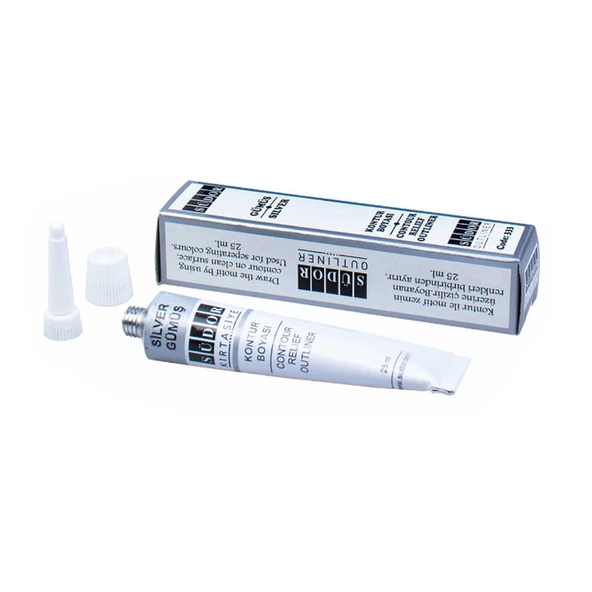Südor Kontur Boyası Gümüş 25 Ml (24 Lü Paket) ürün görseli 1