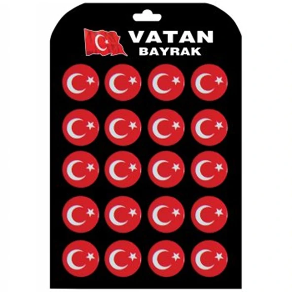 Vatan Çanta Rozeti Vt653 (20 Li Paket) ürün görseli 1