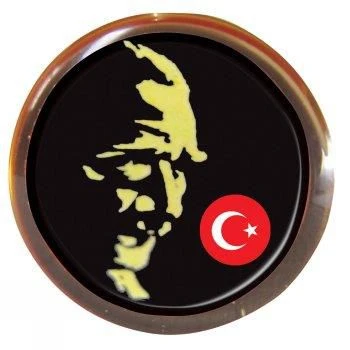 Vatan Rozet Atalı Siyah Baskı Yuvarlak Vt620 (12 Li Paket) ürün görseli 1