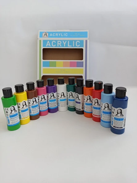 Südor Monalisa Akrilik Boya 12X70 Ml Karışık Set Bulut Mavi SD150-X13 ürün görseli 1