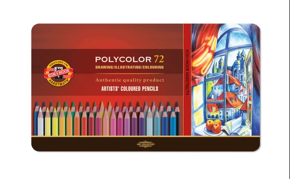 Koh-İ Noor Polycolor Sanatsal Kuru Boya Kalemi 72 Renk Of Artist´S Coloured Pencils 3827 72 ürün görseli 1