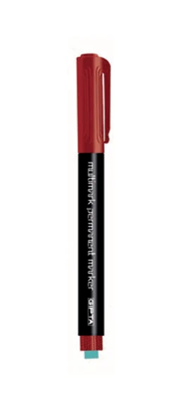 Gıpta Asetat Kalemi Permanent Marker S Seri Kırmızı F154200 (12 Li Paket) ürün görseli 1