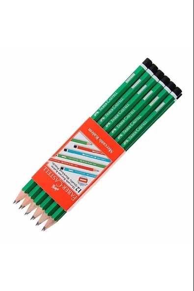 Faber-Castell Kurşun Kalem Mercanlı Köşeli 105 2160000 (144 Lü Paket) ürün görseli 1