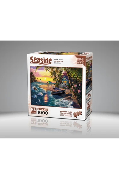 Ks Games Puzzle 1000 Parça Sunset Beach 20798 - Resim 2