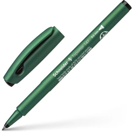 Schneider Fiber Uçlu Tükenmez Kalem Topwrıter 147 Sıyah 0,6 Mm 1471 (10 Lu Paket) ürün görseli 1