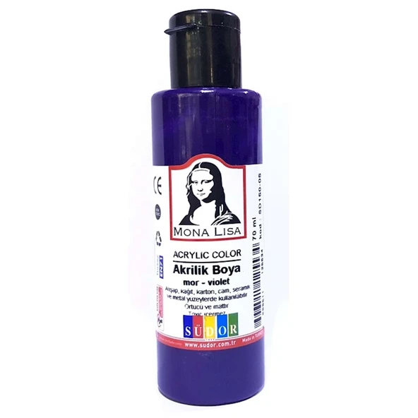 Südor Monalisa Akrilik Boya 70 Ml Mor Sd150-05 (12 Li Paket) ürün görseli 1