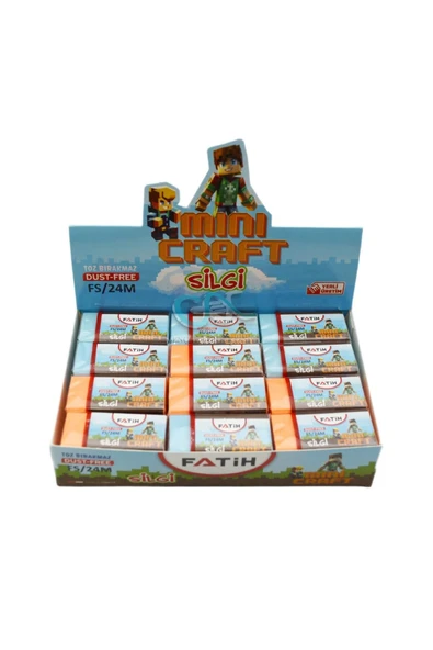Fatih Sınav Silgisi Mavi M.Craft Pvc Soft Fs24/M (24 Lü Paket) ürün görseli 1