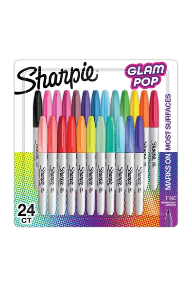 Sharpie Permanent Markör Kalem Fine Glam Pop 24 Renk 2198779 ürün görseli 1