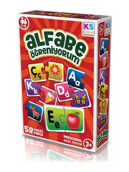 Ks Games Alfabe Öğreniyorum Eğitici Oyunlar Okul Öncesi ürün görseli 1