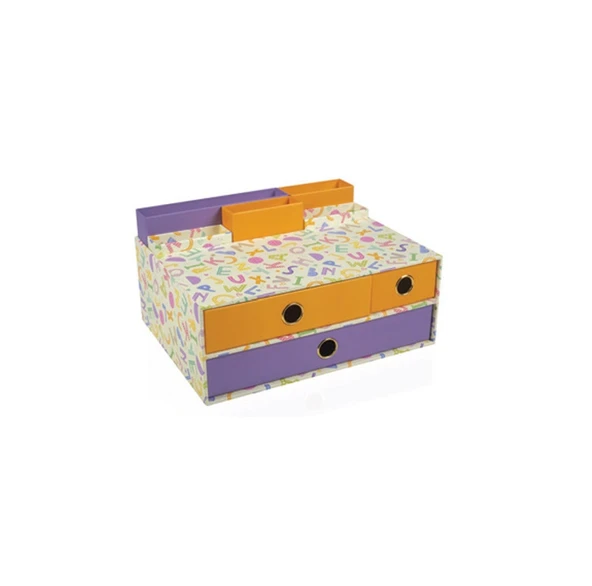 Gıpta Masa Üstü Organizer Set Alphabet 3 Çekmeceli Multi ORG1496 ürün görseli 1