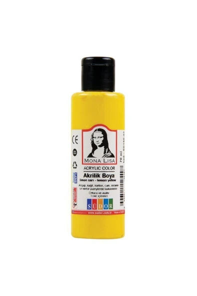 Südor Monalisa Akrilik Boya 125 Ml Limon Sarı 267 (6 Lı Paket) ürün görseli 1