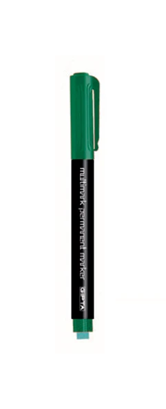 Gıpta Asetat Kalemi Permanent Marker M Seri Yeşil F153800 (12 Li Paket) ürün görseli 1