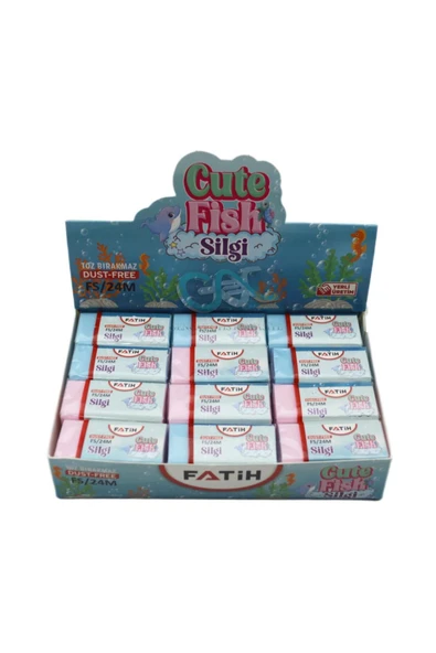Fatih Silgi Cute Fish Pvc Soft Fs24 (24 Lü Paket) ürün görseli 1