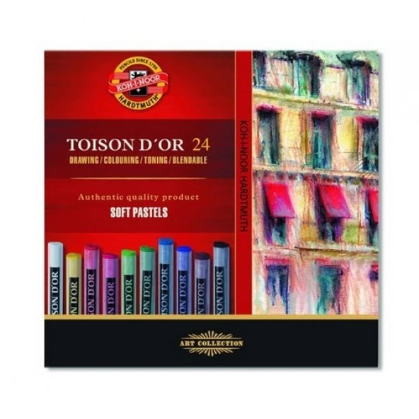 Koh-i Noor Set Of Artist´S Dry Chalks Soft Sanatsal Pastel Boya 24 Renk 8514 ürün görseli 1