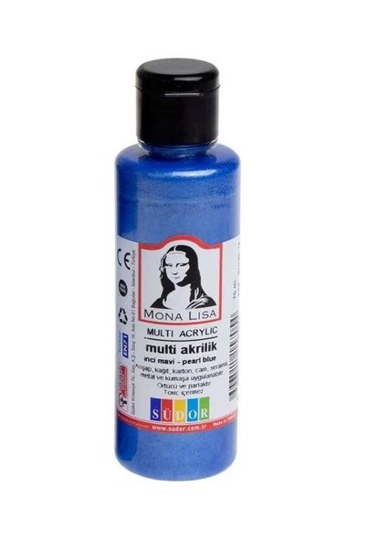 Südor Monalisa Multi Akrilik 70 Ml İnci Mavi Sd160-15 (12 Li Paket) ürün görseli 1