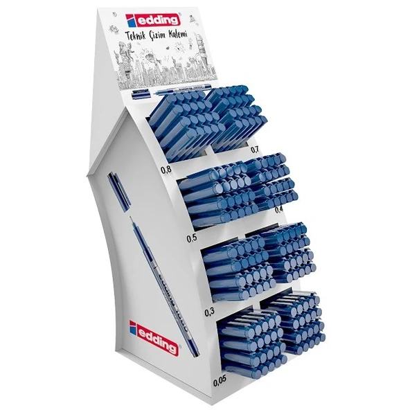 Edding Teknik Çizim Kalemi 160 Lı Display Set Ed1880 ürün görseli 1