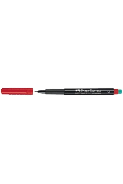Faber-Castell Asetat Kalemi Permanent S Seri Kırmızı 15 23 21 (10 Lu Paket) ürün görseli 1
