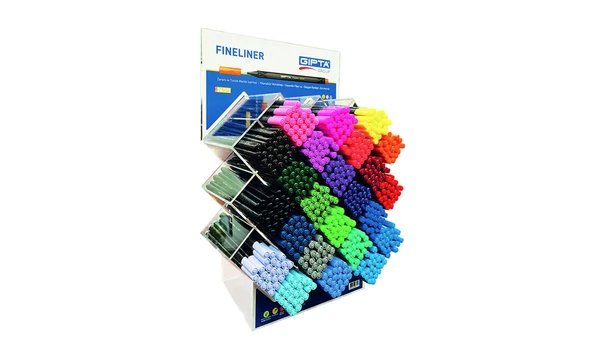 Gıpta Fineliner 0.4 Mm Keçe Uç Kalem Üçgen 24 Renk (576 Lı Stand) K610000 ürün görseli 1