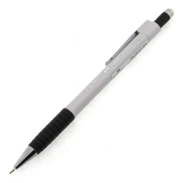 Faber-Castell Versatil Kalem Grip 1347 2024,0.7 Mm Gümüş (12 Li Paket) ürün görseli 1