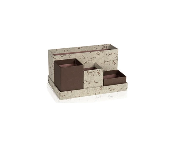 Gıpta Masa Üstü Organizer Set Dodder Cream 4 Havuzlu Small ORG1964 ürün görseli 1