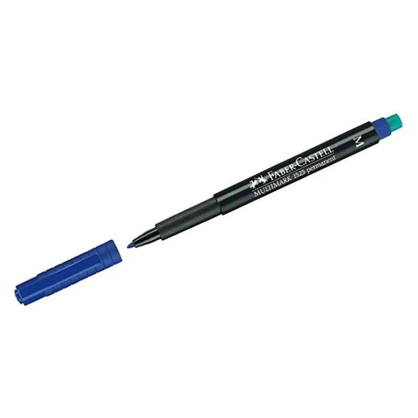 Faber-Castell Asetat Kalemi Permanent M Seri Mavi 15 25 51 (10 Lu Paket) ürün görseli 1