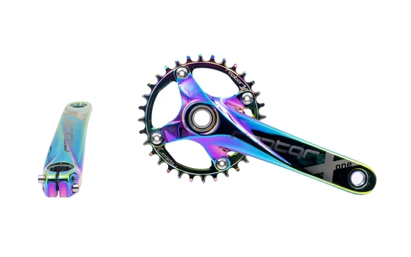 BİKE SKY RAPTOR 32T Rainbow Tekli Aynakol – MTB Dağ Bisikleti Krank, Alüminyum, Renkli ürün görseli 1