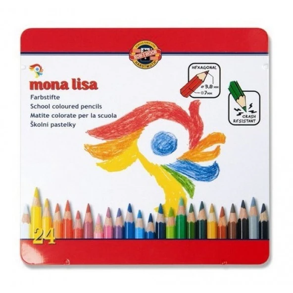 Koh-İ Noor Set Of ArtistS Coloured Pencils Kuru Boya Kalemi 3814 24 Renk ürün görseli 1