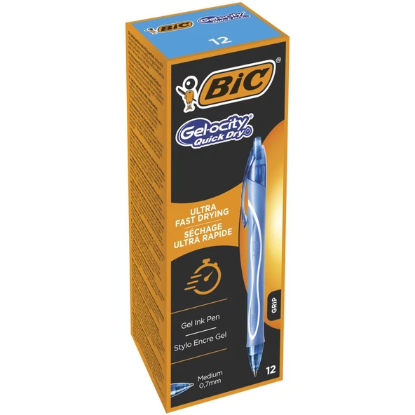 Bic Jel Tükenmez Kalem Gelocity Hızlı Kuruyan Turkuaz (12 Li Paket) 964776 ürün görseli 1