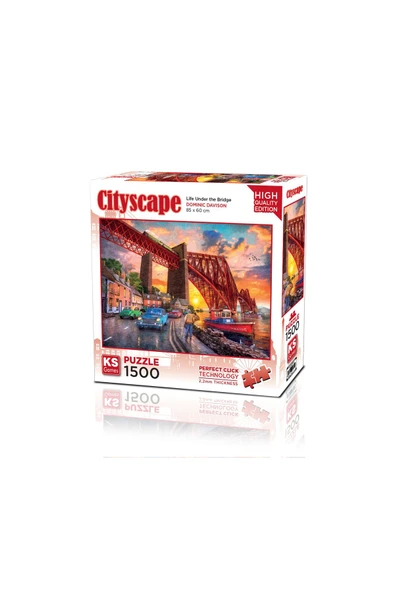 Ks Games Puzzle 1500 Parça Forth Bridge At Sunset 22039 ürün görseli 1