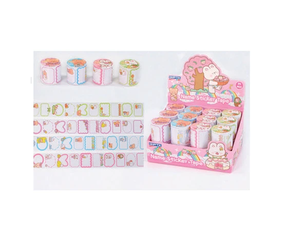 Gıpta Sticker Candy Rulo Etiket 4,5Cmx2Mt 4 Tasarım Mix K8909 ürün görseli 1