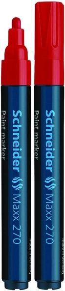 Schneider Permanent Markör Boya Kalemi Maxx 1-3 Mm Kırmızı 270  (10 Lu Paket) ürün görseli 1