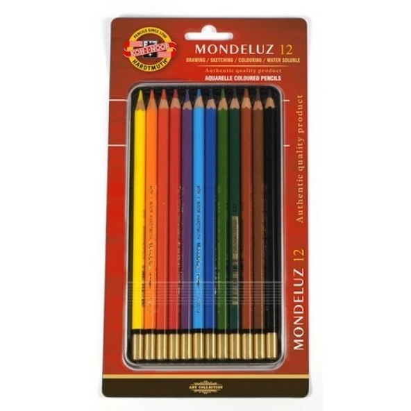 Koh-i Noor Set Aquarel Pencils Sanatsal Suluboya Kalemi 12 Renk 3722 ürün görseli 1