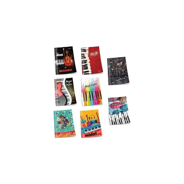 Çınar Müzik Defteri Dikişli Küçük 40 Yaprak 21002 (24 Lü Paket) ürün görseli 1