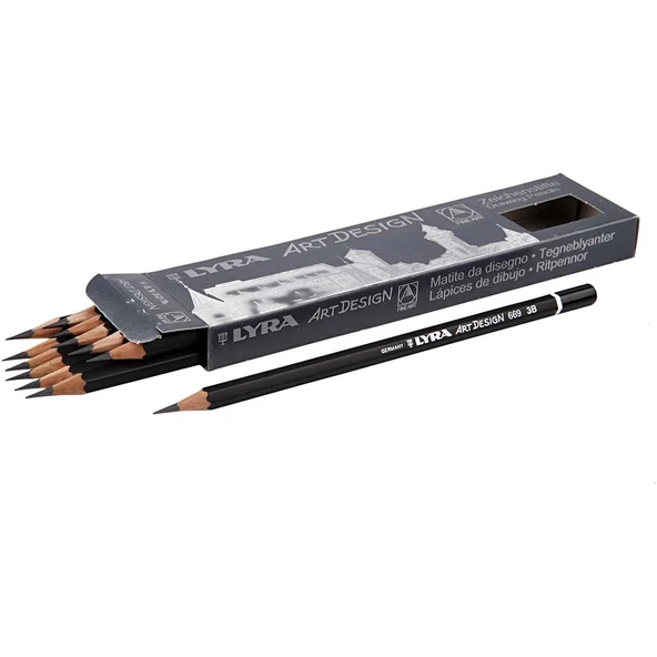 Lyra 669 Kurşun Kalem (3B) Rembrandt Art Design L1110103 (12 Li Paket) ürün görseli 1