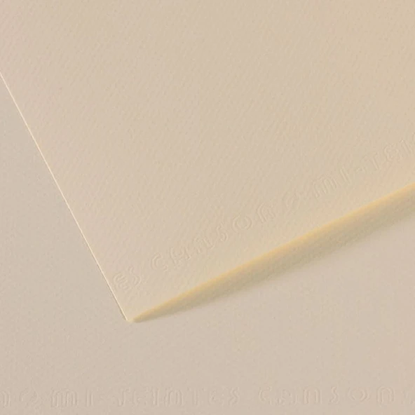 Canson Dokulu Fon Kartonu Mi-Teintes Sh Canmt 50X65Cm 160 Gram Ylw Krem 110 31032S091 (10 Lu Paket) ürün görseli 1