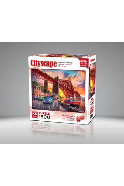 Ks Games Puzzle 1500 Parça Forth Bridge At Sunset 22039 - Resim 2