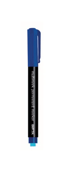 Gıpta Asetat Kalemi Permanent Marker S Seri Mavi F154100 (12 Li Paket) ürün görseli 1