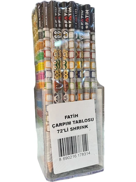 Fatih Kurşun Kalem Çarpım Tablolu fa17830kl0072 (72 Li Paket) ürün görseli 1