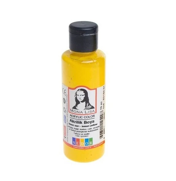 Südor Monalisa Akrilik Boya 70 Ml Limon Sd170-02 (12 Li Paket) ürün görseli 1